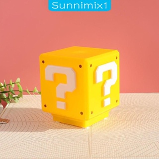 [Sunnimix1] โคมไฟกลางคืน LED ลายอิฐ สําหรับตกแต่งบ้าน