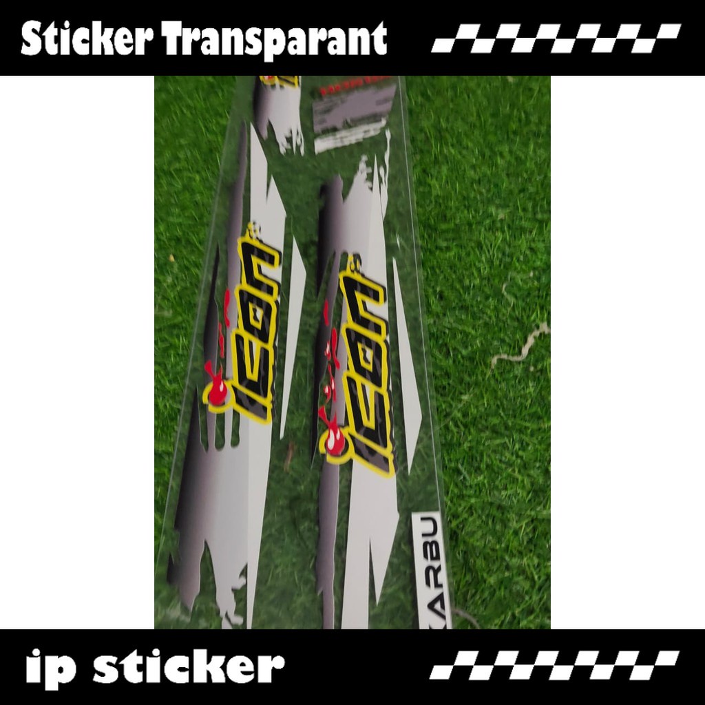 สติ๊กเกอร์ BEAT KARBU ICON SPORT LIST STRIPING TRANSPARENT สติ๊กเกอร์ UV สามารถปรับแต่งได้