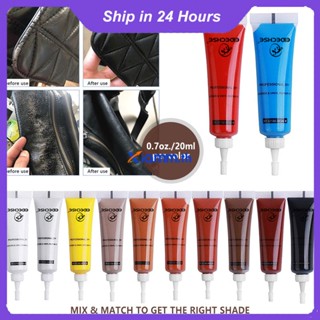 Richanghuodong 20ml ตัวแทนซ่อมหนัง Leather Tonic Cream Home Car Seat Leather Color Repair Refurbishing Cream Paste Leather Cleaner