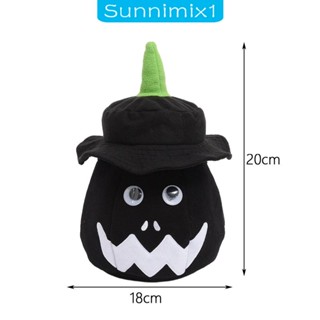 [Sunnimix1] ตะกร้าใส่ฟักทองฮาโลวีน พร้อมหมวก อเนกประสงค์ ใช้ซ้ําได้