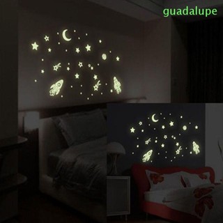 Guadalupe สติกเกอร์ติดผนัง DIY ศิลปะรูปลอกตกแต่งบ้านเรืองแสงในที่มืด