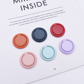 Spot# New macaron solid color ring bracket mobile phone ring buckle 360 Rotating desktop bracket gift 8jj