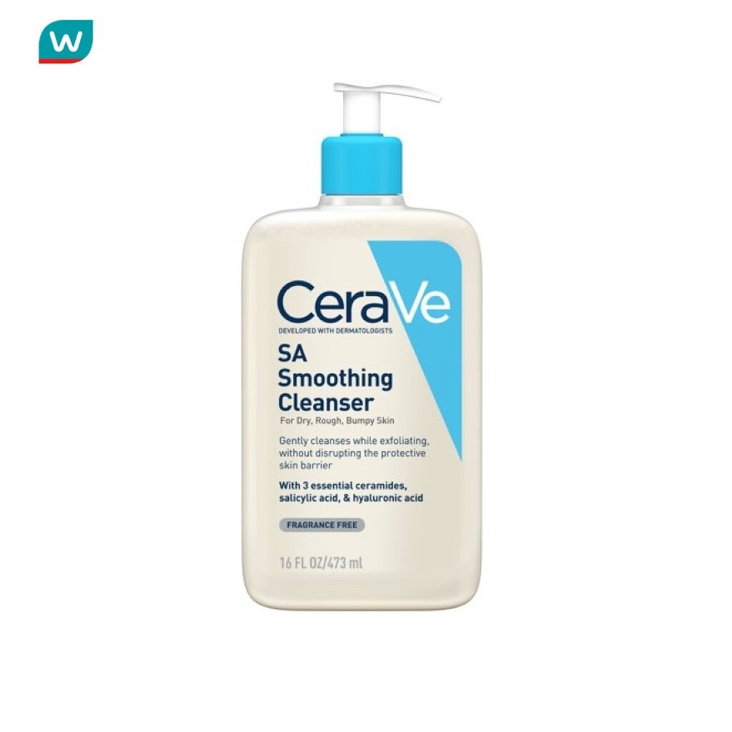 Cerave โฟมล้างหน้า CeraVe เซราวี เอสเอ สมูทติ้ง คลีนเซอร์ 473 มล.