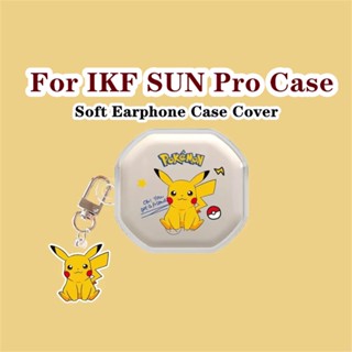 【ของแท้】เคสหูฟัง แบบนิ่ม ลายการ์ตูนสุนัข Snoopy สีโปร่งใส สําหรับ IKF SUN Pro