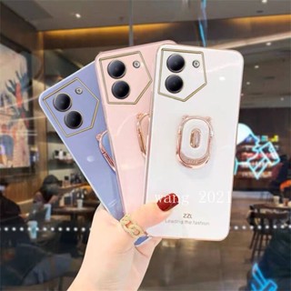 เคสป้องกันโทรศัพท์มือถือ แบบนิ่ม ขอบตรง ลายหมี ชุบไฟฟ้า สําหรับ Tecno Camon 20 Pro 19 Pro Tecno Pova 4 Pro 4G 5G 2023 Tecno Camon19 Camon20 Pro 4G 5G