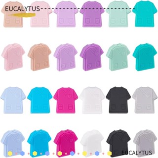 Eutus จี้ลูกปัดซิลิโคน 26x26.5x8 มม. 10 สี สําหรับห้อยเสื้อผ้าพยาบาล