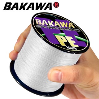 Bakawa สายเอ็นตกปลา PE ถัก 100% 300 เมตร 4 เส้น อุปกรณ์เสริม สไตล์ญี่ปุ่น