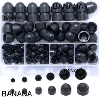 Banana1 ฝาครอบน็อตเกลียว ตัวเมีย ไนล่อน หกเหลี่ยม 6 ขนาด ทนทาน M4-M12 สเตนเลส 304 145 ชิ้น