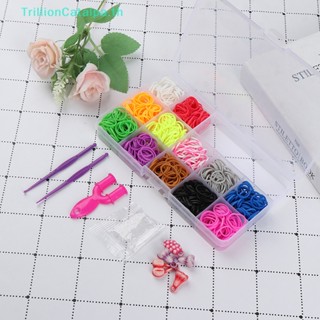 Trillioncatalpa ยางวงลูม สําหรับถักสร้อยข้อมือ diy 600 ชิ้น