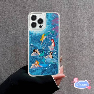 เคสโทรศัพท์มือถือ TPU แบบกลิตเตอร์ในของเหลว เรืองแสง ลายนางเงือก หรูหรา สําหรับ Vivo V27 Pro V27E V25 V25E V25 Pro V23E V23 Pro V21 V21S V20 V20 Pro V21E 4G 5G