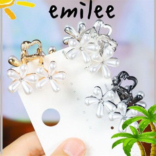 Emilee กิ๊บติดผม โลหะผสม มุก ขนาดเล็ก สําหรับผู้หญิง