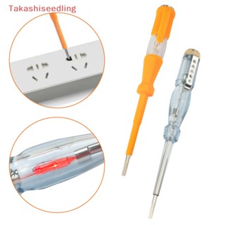 (Takashiseedling) ปากกาทดสอบแรงดันไฟฟ้า 80-500V หลอดนีออน ฉนวนกันความร้อน