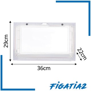 [Figatia2] กล่องเก็บรองเท้า วางซ้อนกันได้ สําหรับรองเท้าแตะส้นเตี้ย