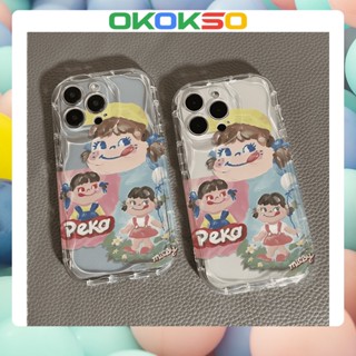 [OKOKSO] ใหม่ เคสโทรศัพท์มือถือนิ่ม ขอบโค้ง กันกระแทก ลายการ์ตูนเด็กผู้หญิง ข้าวสาลี สําหรับ OPPO Reno9 Reno8 Reno7pro reno6 7z 8T 5 R17 A9 2020 4Z 5G F11 A31 A3S A78 A77