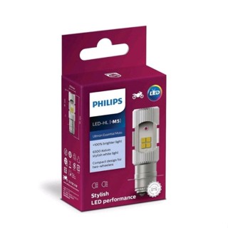 Philips หลอดไฟ LED 12V 6W HK 2 ด้าน M5 สําหรับรถจักรยานยนต์