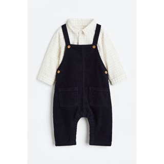 H&amp;M  Boy 2-piece dungaree and shirt set 1109910_1