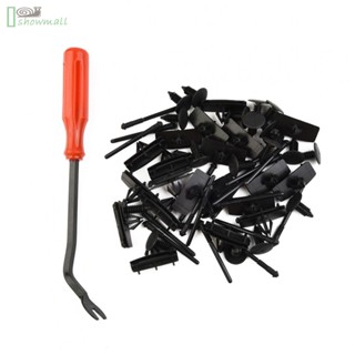 [ISHOWMAL-TH]Moulding Clip Replacement Rivets Set 60pcs Black For Jeep Wrangler Unlimited JK-New In 8-
