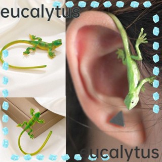 Eucalytus1 จิ้งจกหู ข้อมือ น่ารัก แฟชั่น เครื่องประดับ ปาร์ตี้ ไม่เจาะ ต่างหู เครื่องประดับ ของขวัญ สําหรับผู้หญิง เด็กผู้หญิง ต่างหูสัตว์