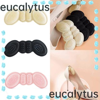 Eucalytus1 แผ่นสติกเกอร์ ปรับขนาดได้ บรรเทาอาการปวดส้นเท้า สําหรับผู้หญิง 2 คู่