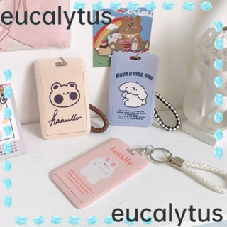 Eucalytus1 ซองใส่นามบัตร บัตรเครดิต พลาสติก น่ารัก สําหรับเด็กผู้ชาย ผู้หญิง