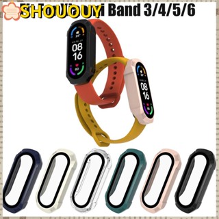 Shououy เคส PC แบบแข็ง สําหรับ Mi Band 6 5 4 3