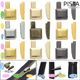 Pista 10 ชุด ซ่อม ซิป จุก คุณภาพสูง หัวเข็มขัดโลหะ ปลายเปิด