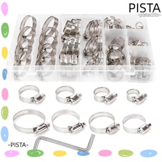 Pista แคลมป์หนีบท่อ ท่อหนอน ท่อสเตนเลส 304 สําหรับเครื่องกลไก 81 ชิ้น