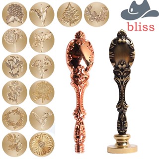 Bliss แสตมป์ตราประทับ การ์ดเชิญพิเศษ อุปกรณ์สํานักงาน อุปกรณ์การเรียน คําเชิญงานแต่งงาน พืชปิดผนึกขี้ผึ้ง