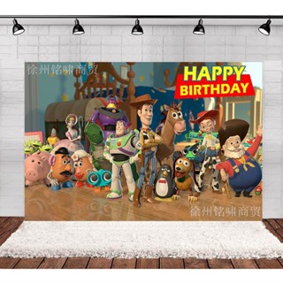 Sy2 แบนเนอร์ธีม Toy Story ธีมวันเกิด สําหรับตกแต่งพื้นหลังถ่ายภาพ YS2