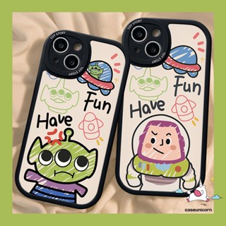 เคสโทรศัพท์มือถือ Tpu แบบนิ่ม ลายการ์ตูนเอเลี่ยน Toy Story สําหรับ iPhone 11 13 14 12 Pro Max 7Plus XR X XS Max 6s 6 7 8 Plus SE 2020