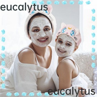 Eucalytus1 ที่คาดผมสปาแต่งหน้า แฟชั่น ที่คาดผมอาบน้ํา ลายแมว ล้างหน้า