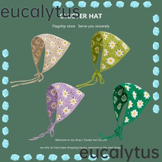 Eucalytus1 ที่คาดผมสามเหลี่ยม ถักโครเชต์ แฮนด์เมด หวานแหวว สร้างสรรค์