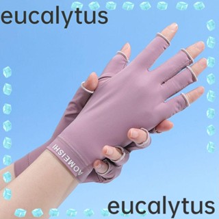 Eucalytus1 ถุงมือกันแดด หน้าจอสัมผัส ระบายอากาศ เหมาะกับฤดูร้อน สําหรับขับขี่กลางแจ้ง