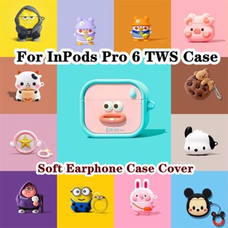 【imamura】เคสหูฟัง แบบนิ่ม ลายการ์ตูนฉลาม สําหรับ InPods Pro 6 TWS Pro6