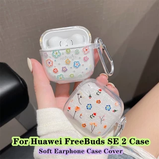 พร้อมส่ง! นําไปใช้กับ Huawei FreeBuds SE 2 เคส Case เคสหูฟัง รูปทรงสามมิติน่ารัก ลายการ์ตูนโปร่งใส