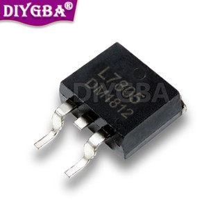 ชิปเซ็ต 100% 7805 SMD L7805 TO-263 (D2PAK) L7812CD2T L7812 L7805CD2T TO263 10 ชิ้น