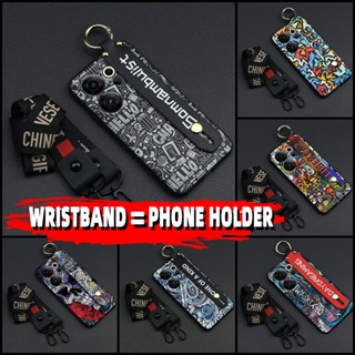 ring Durable Phone Case For Tecno Camon20 Premier/CK9n Waterproof Wrist Strap personality Silicone Shockproof Dirt-resistant