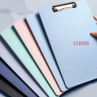 Cleoes คลิปบอร์ดพลาสติก ขนาด A4 A5 พร้อมคลิปหนีบกระดาษ สําหรับนักเรียน