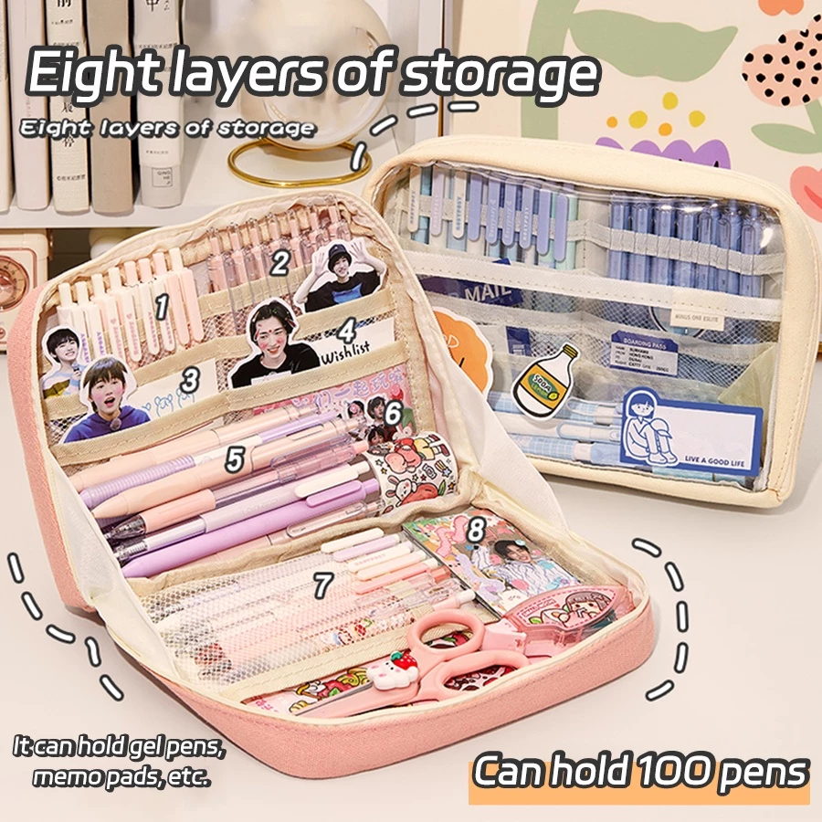 Kawaii กระเป๋าดินสอ ความจุใหญ่ สำหรับนักเรียน thumbnail 3