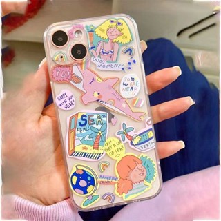 เคสโทรศัพท์มือถือ ซิลิโคนนิ่ม ใส กันกระแทก สําหรับ iPhone 12 QYJS 13 14Pro 11 x xr xsmax 8plus 7 13promax 11 14 xr 12pro