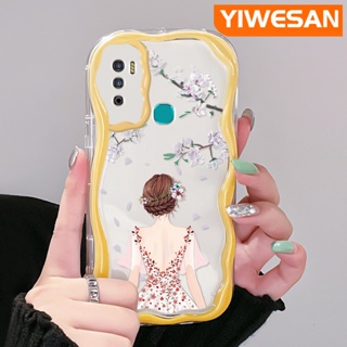 เคสโทรศัพท์มือถือ ซิลิโคนใส กันกระแทก ลายผู้หญิงสวย สีสันสดใส สําหรับ Infinix Hot 9 Pro Hot 9 Play Hot 12 Play