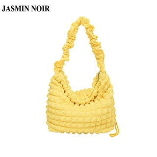 Jasmin NOIR กระเป๋าสะพายไหล่ กระเป๋าถือลําลอง ลายสก๊อต ขนาดใหญ่ ปรับสายได้ สําหรับสตรี