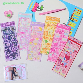 Greatshore kawaii โฟโต้การ์ด ลายก้อนเมฆ Kpop หลากสีสัน สําหรับตกแต่งแล็ปท็อป เครื่องเขียน โรงเรียน TH