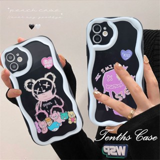 เคสโทรศัพท์มือถือนิ่ม ขอบโค้ง ลายหมี 3D สําหรับ Vivo Y27 Y36 V25e V25 Y02 Y02s Y35 2022 Y22 Y22s Y16 Y15A Y21 Y21A Y21s Y20 Y20i Y20s [G] Y17 Y15s Y12s Y21T Y33s