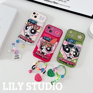 เคสโทรศัพท์มือถือ แบบกระจก ฝาพับ พกพา ลายการ์ตูนเด็กผู้หญิงหล่อ พร้อมสายคล้องมือ สําหรับ IPhone 11 14 Pro Max 13 Pro Max 12 IPhone X XS XR XS Max IPhone 7 8 Plus