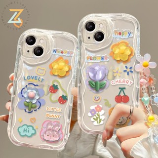 เคสโทรศัพท์มือถือ ซิลิโคน ลายกระต่าย สตรอเบอร์รี่ 3D สําหรับ Realme C53 C55 C33 C30 C35 Realme 10 4G Realme C21Y C25Y Realme C15 C25 5S 5I C2 Narzo 50A Prime Narzo N55