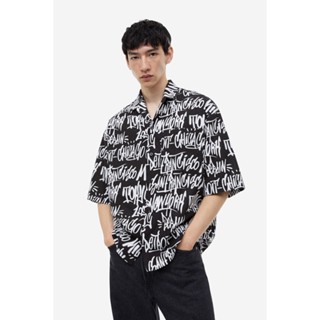 H&amp;M  Man Oversized Fit Patterned resort shirt 1134728_1