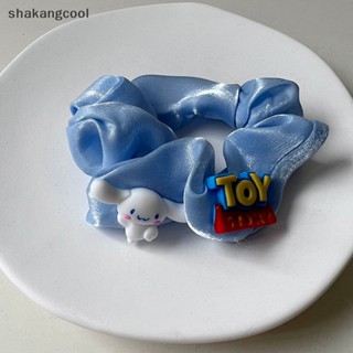 Shakangcool ยางรัดผม ขนาดใหญ่ ลายการ์ตูนอนิเมะ Sanrio Cinnamoroll น่ารัก เครื่องประดับ สําหรับผู้หญิง