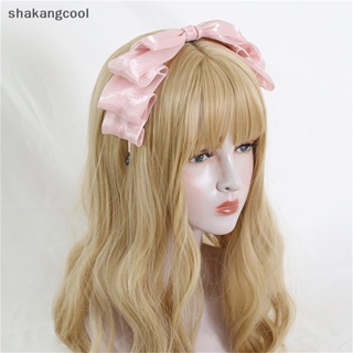 Shakangcool ที่คาดผม ริบบิ้นโบว์ มุก เครื่องประดับผม ผู้หญิง โลลิต้า คอสเพลย์ ที่คาดผม SGL