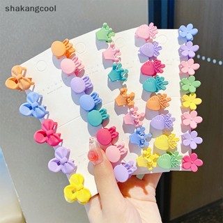 Shakangcool กิ๊บติดผม รูปดอกไม้น่ารัก แฮนด์เมด พร้อมคลิป สําหรับเด็กผู้หญิง 10 ชิ้น SGL